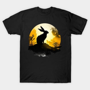 Moonstruck Black Rabbit of INLÉ T-Shirt